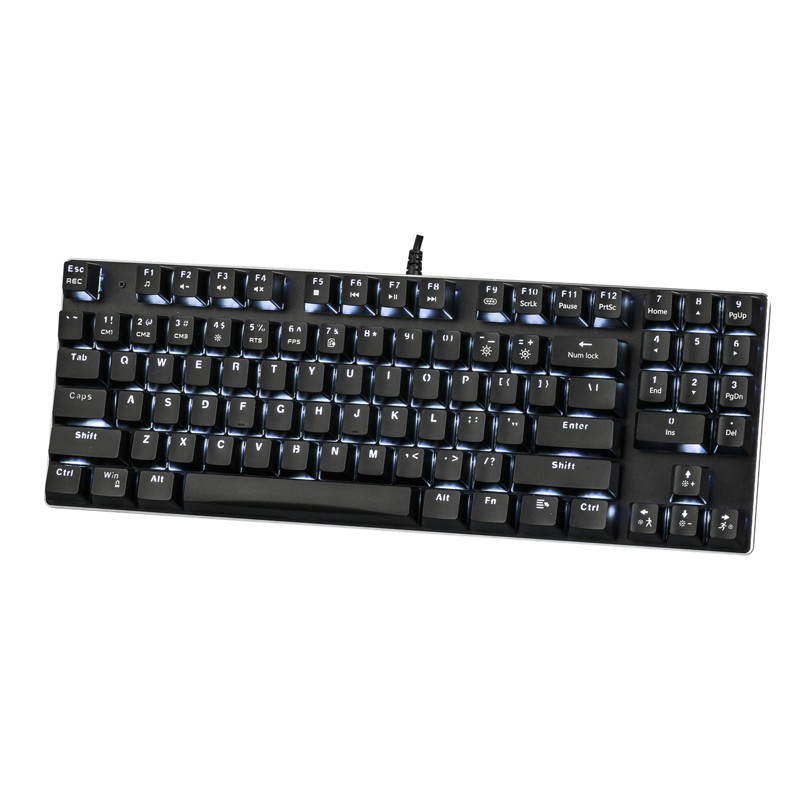 Bàn phím cơ E-DRA EK389 - Outemu switch - Keycap ABS Double Shot - Led siêu sáng màu trắng - Hàng chính hãng
