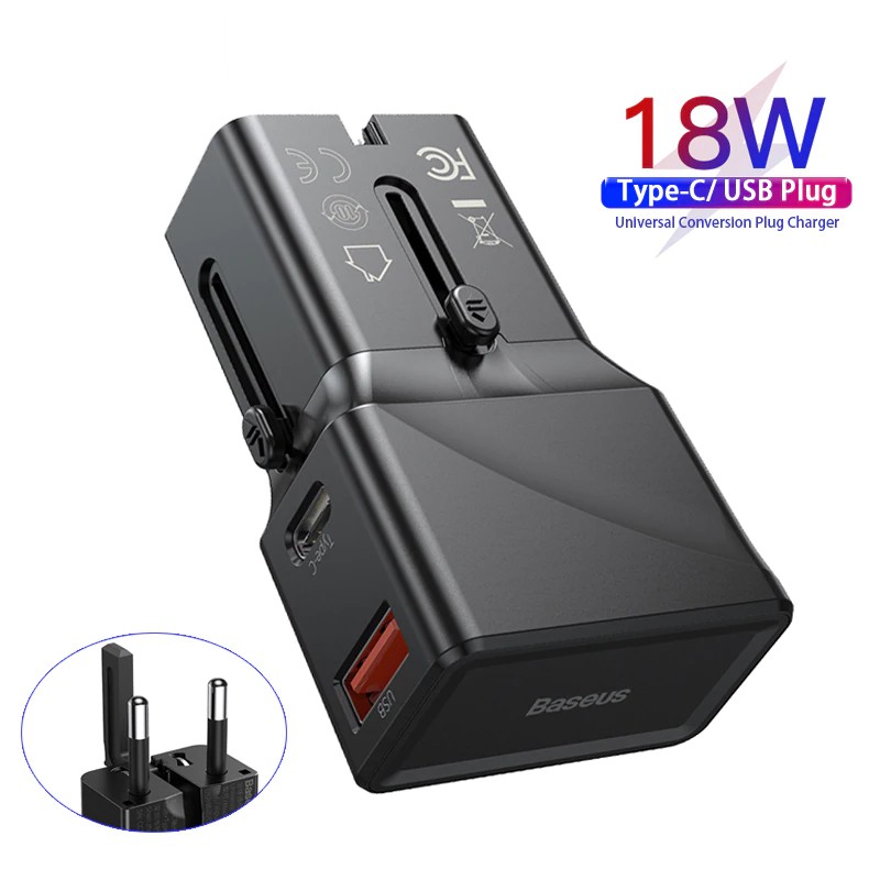 [Mã SKAMPUSHA7 giảm 8% đơn 250k]Baseus travel 18w pd chính hãng