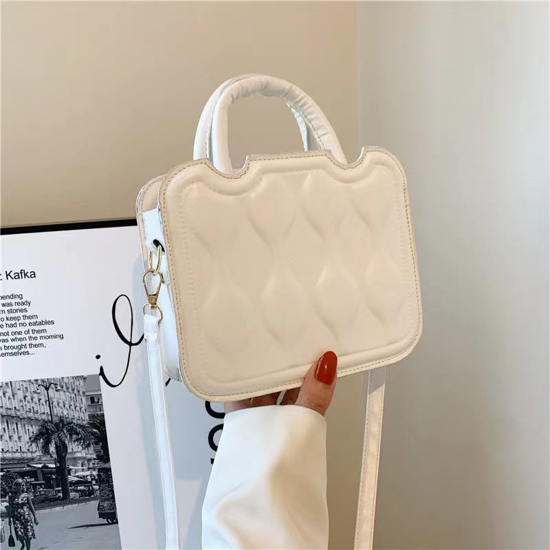 Retro Túi đeo chéo hình vuông nhỏ gọn phong cách retro chất lượng cao cho mùa xuân và mùa hè 2022