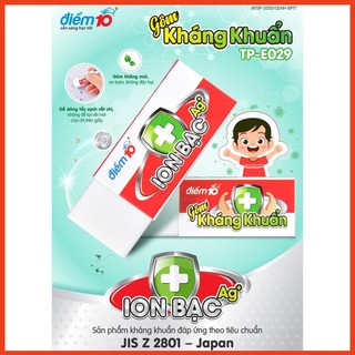Gôm Kháng Khuẩn ION Bạc AG+ Điểm 10 TP-E029 (Vỉ 1 Cục)