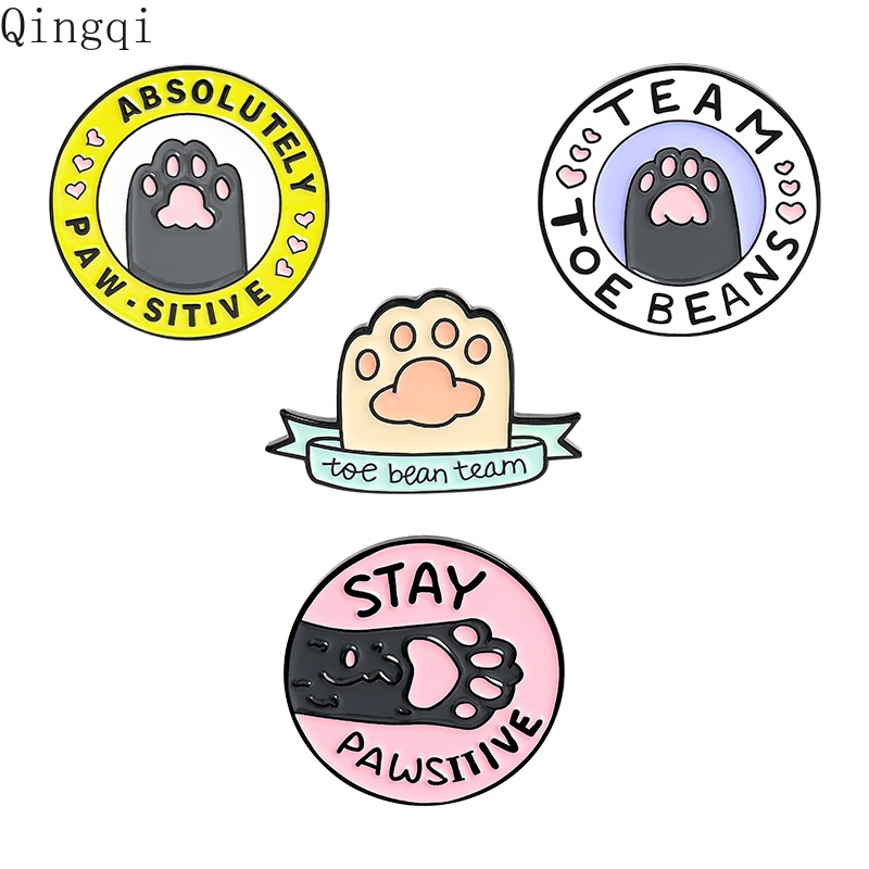 Dễ thương ghim cài áo Miss Zoe hình bàn chân mèo xinh xắn