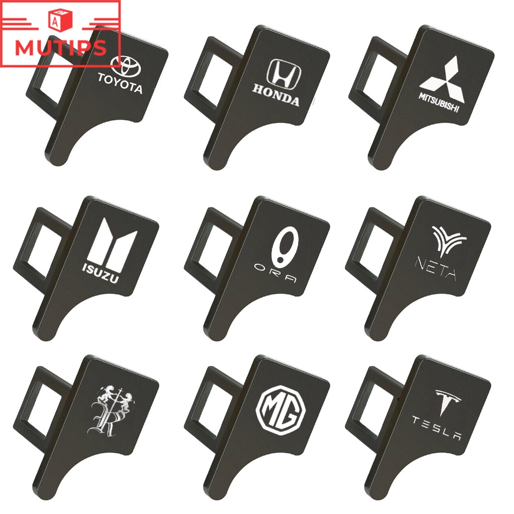 Chốt Khóa Dây Đai An Toàn Bằng Hợp Kim Kẽm In Logo Cho Xe Hơi