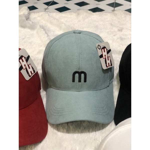 NÓN KẾT LƯỠI TRAI NHUNG MỊN THÊU LOGO m