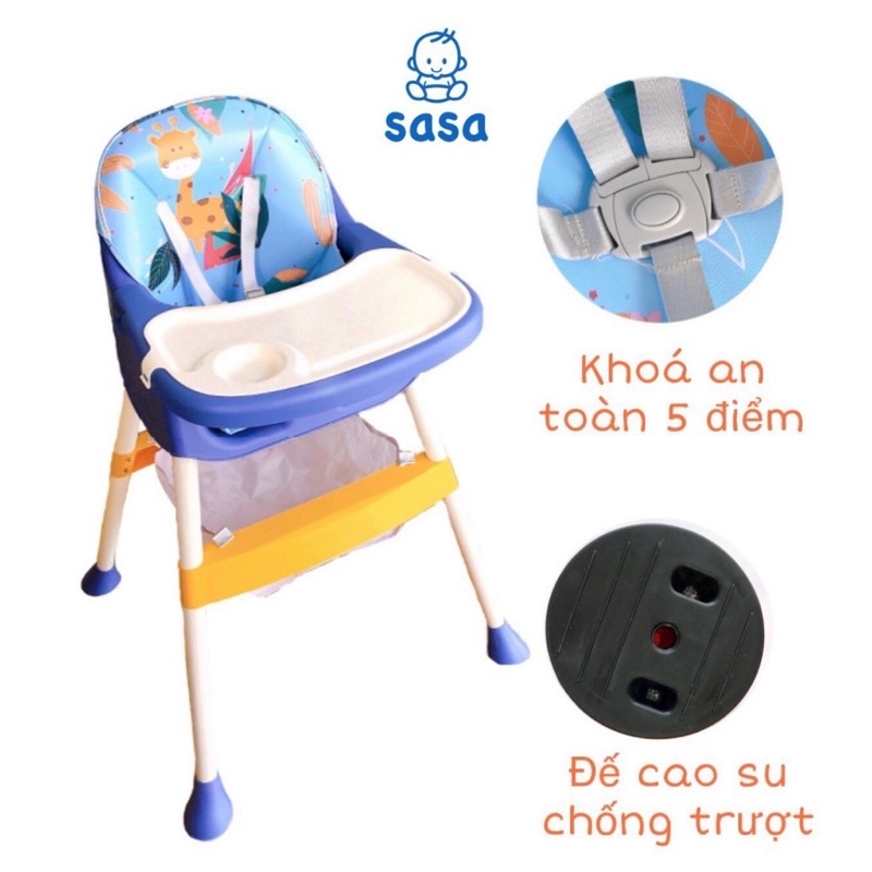 [Quà tặng]  - Ghế ăn dặm cho bé đa năng cao cấp có thể điều chỉnh độ cao Tropic