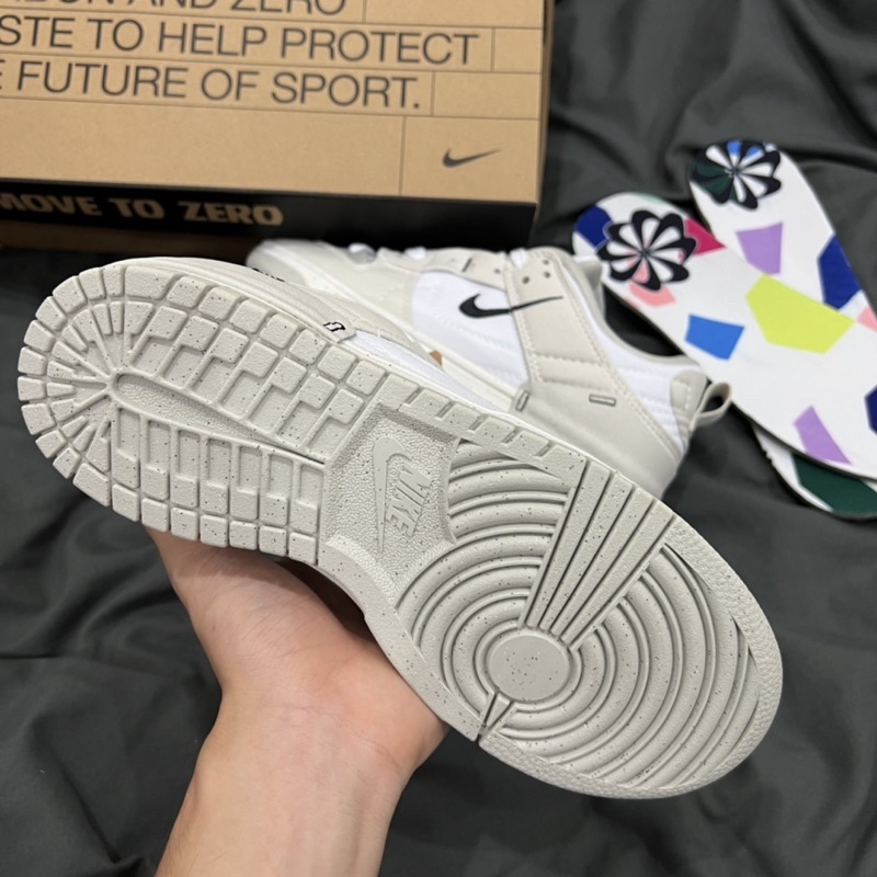 GIÀY SB DUNK LOW DISRUPT 2 PALE LVORY GREY XÁM BẠC LAI AU