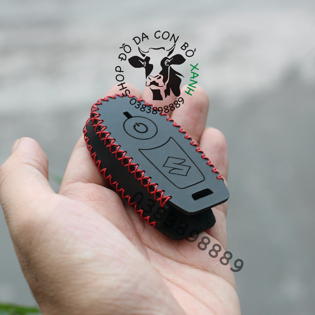 [Mã LIFEAUMAY giảm 10% tối đa 30k đơn 150k] Bao Da Chìa Khóa Smartkey Suzuki GSX R150 handmade da thật