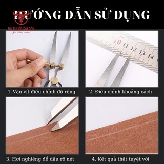 Compa kỹ thuật làm đồ da thủ công - Da Thuộc Sài Gòn - COMPA02-DONG