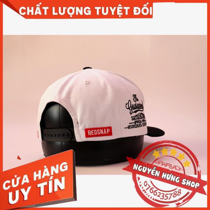 NÓN SNAPBACK MŨ HIPHOP So Is The Word Trắng Kết Đen