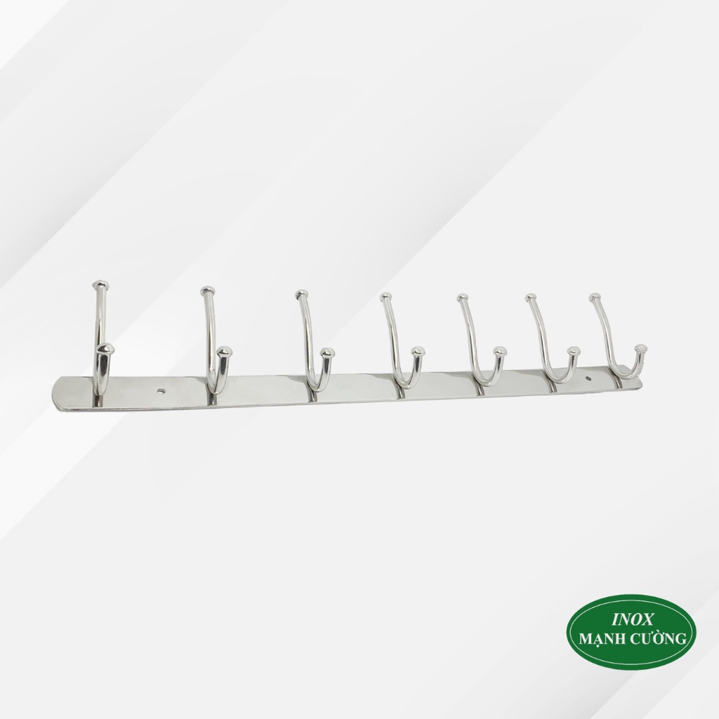 Móc treo quần áo gắn tường inox cao cấp - Móc treo đồ inox gắn tường - Móc 7 bi đôi