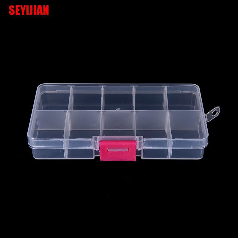 Hộp Nhựa Đựng Trang Sức Có Thể Điều Chỉnh 10 Ngăn Tiện Lợi