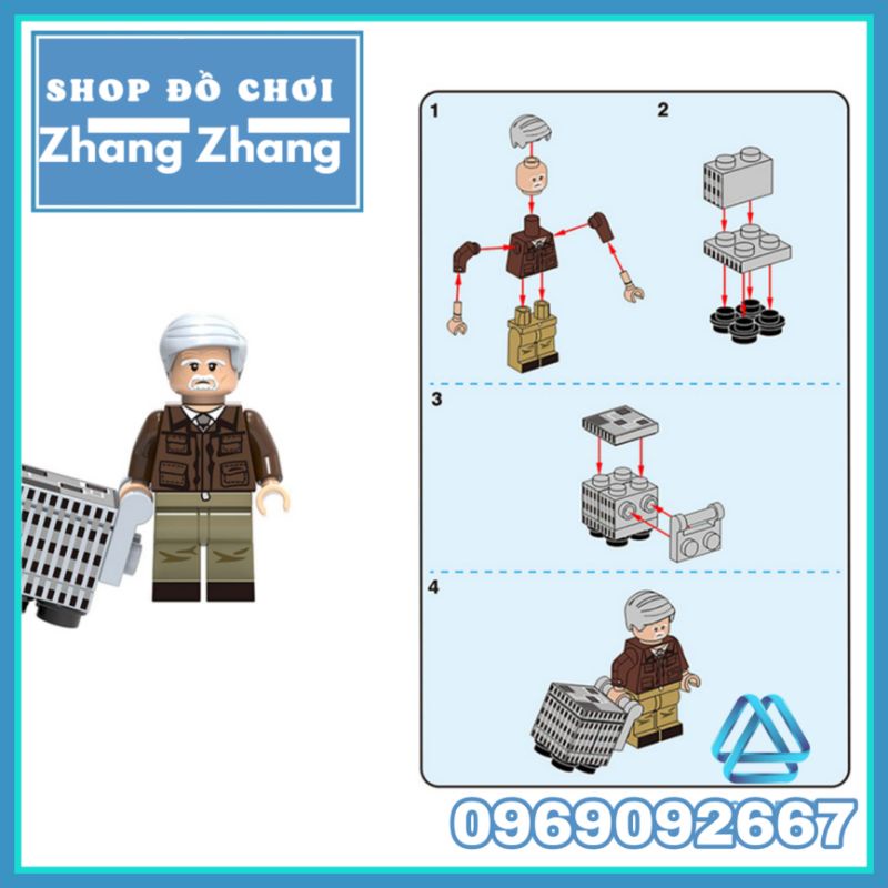 Đồ chơi Xếp hình Ant Man &amp; The Wasp Người kiến gồm Luis - Hank Pym - Janet Van Dyne - Goliath Minifigures Xinh X0224