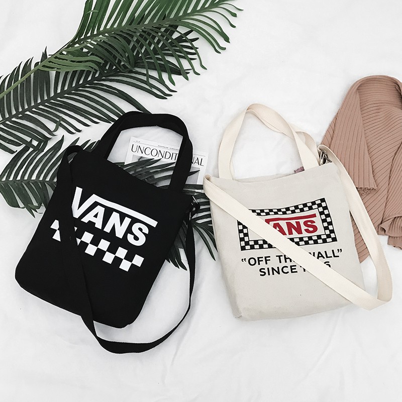 Vans Túi Tote Mua Sắm Thiết Kế Đơn Giản Hợp Thời Trang