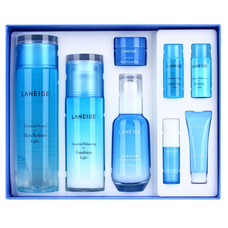 Bộ mỹ phẩm dưỡng ẩm laneige gồm kem dưỡng da ba món