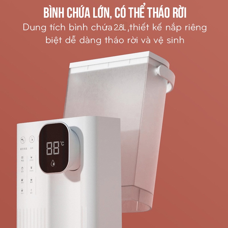 Máy đun nước nóng siêu tốc Xiaomi Jmey T2 Bình thủy bình đun nước nóng để bàn làm nóng tức thì điều chỉnh nhiệt độ Vt162