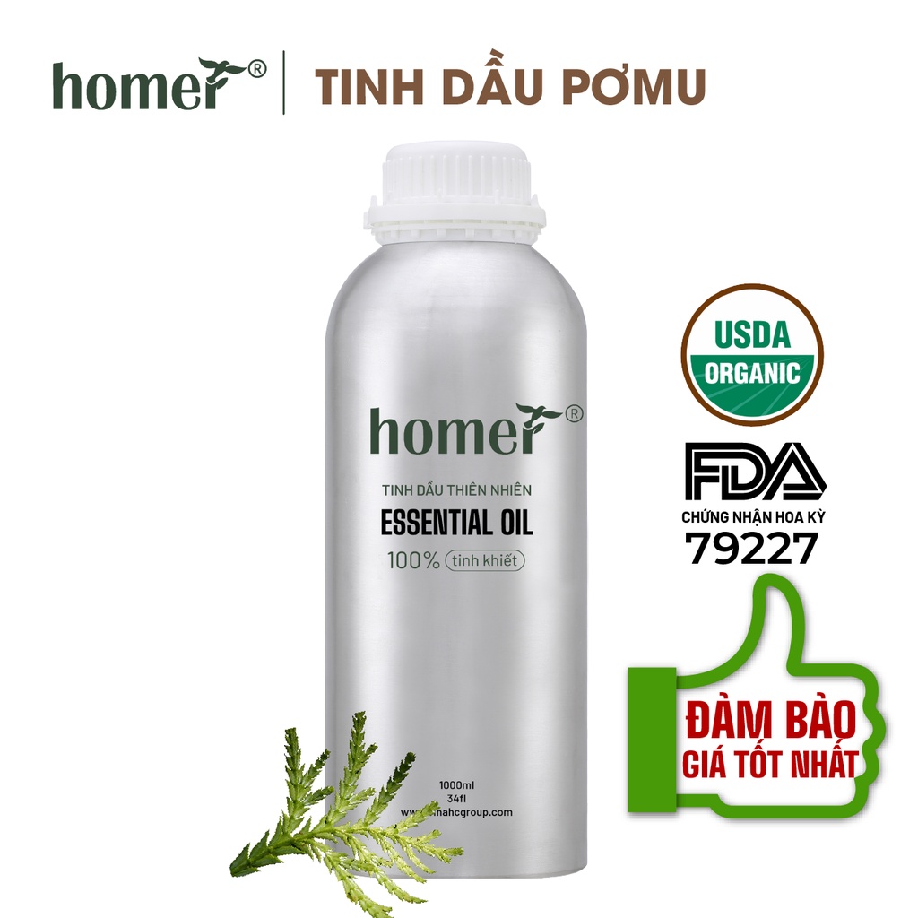 Tinh dầu Pơ mu Homer 500ML/ 1L- Pemou Essential Oil  - đạt chuẩn chất lượng kiểm định