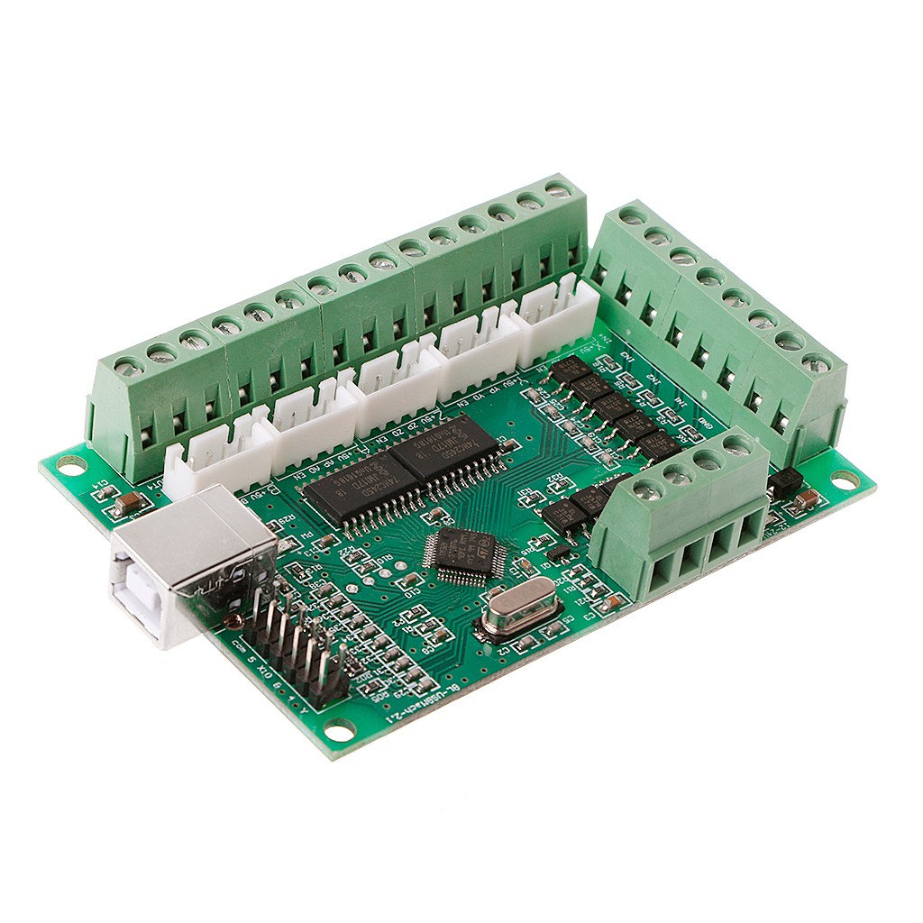 CNC USB MACH3 100Khz Breakout Board 5 Axis Interface Driver Motion Controller