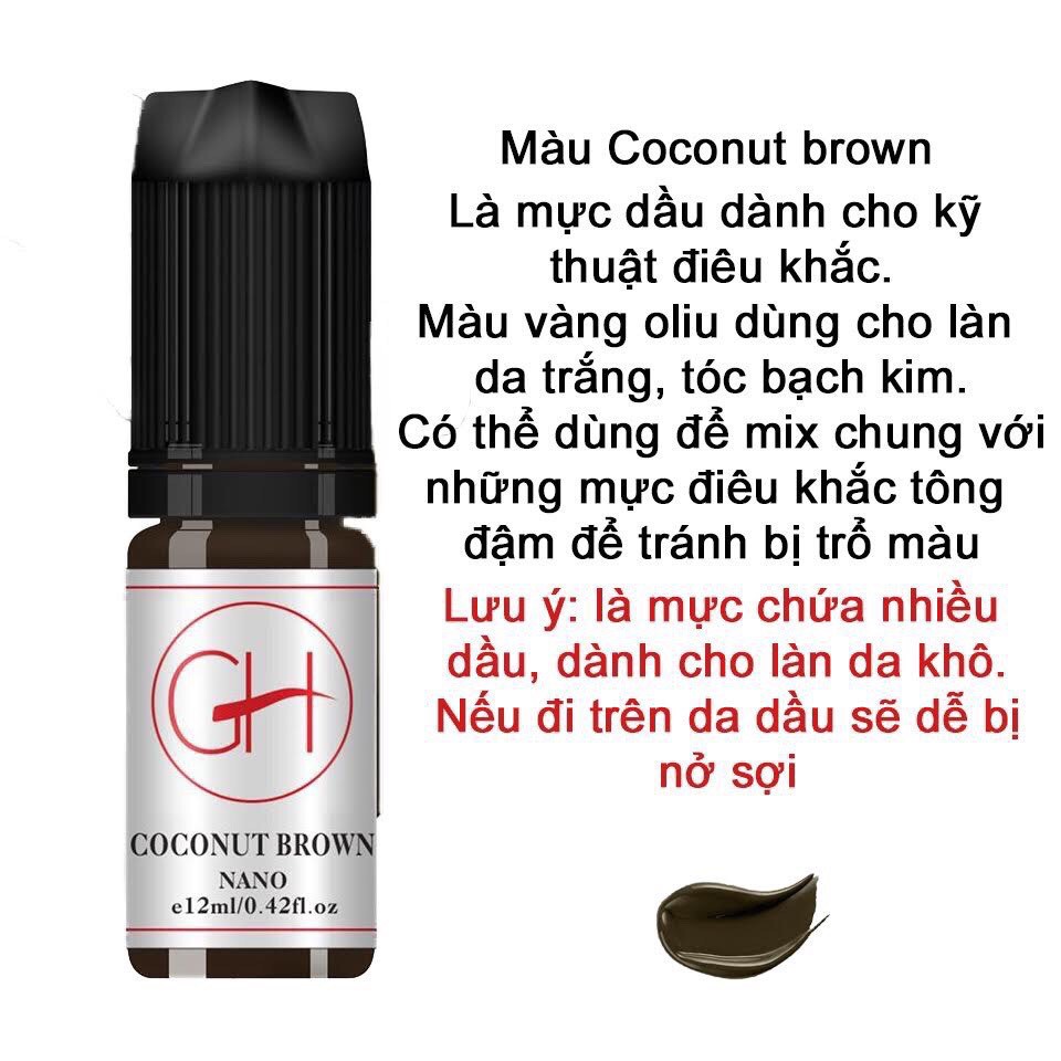 [CHÍNH HẴNG] Mực Khắc GH mini 4ml, Fullsize 12ml