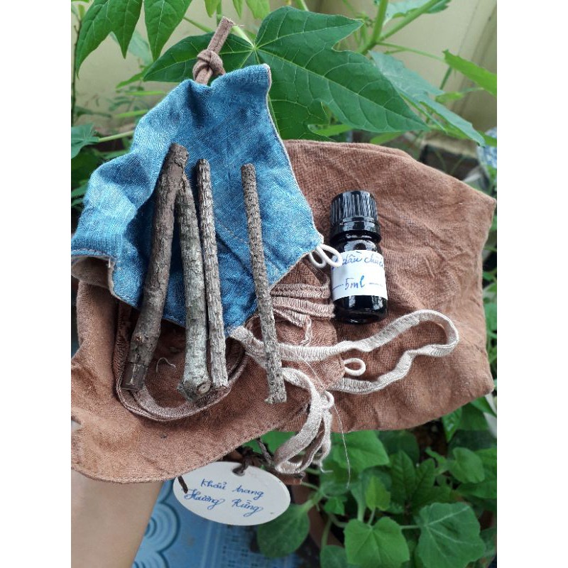 Bộ 2 Khẩu trang Hương Rừng VIETHERB màu ngẫu nhiên (tặng kèm 5ml tinh dầu Chùa dù) | BigBuy360 - bigbuy360.vn