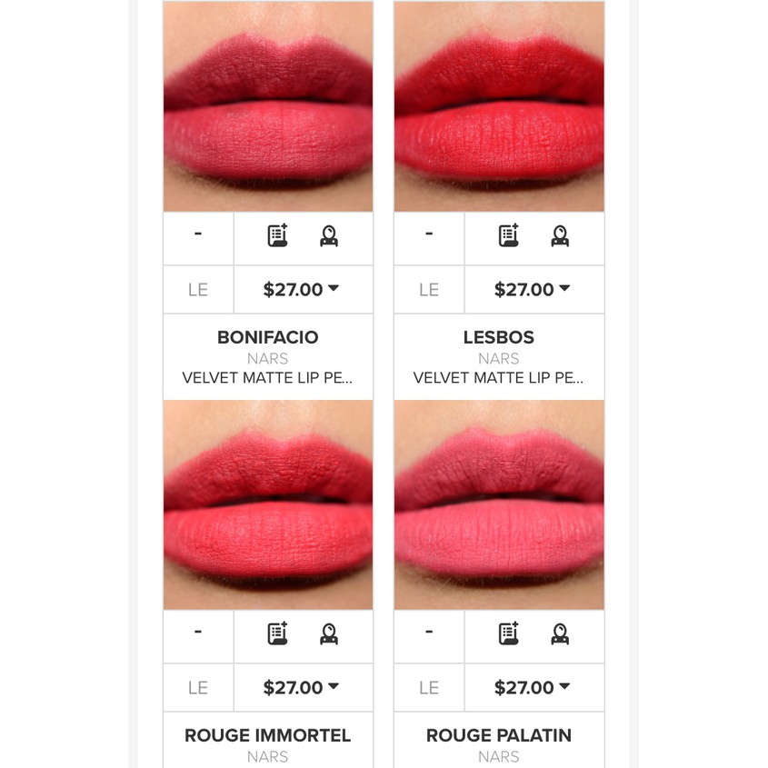 NARS ⚜️ Son lì bút chì Velvet Matte Lip Pencil / Satin Lipstick Pencil