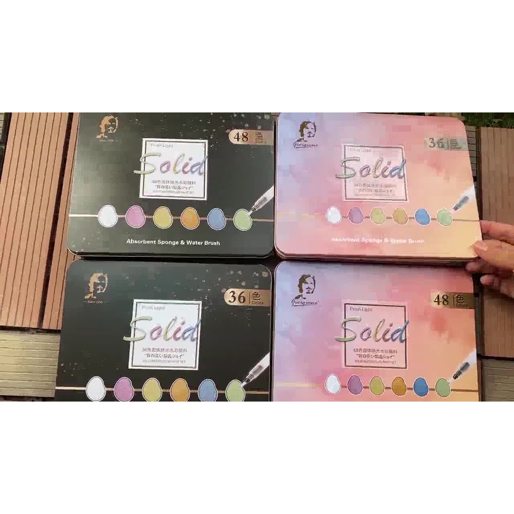 Màu nước có NHŨ MỚI Giorgione 36-48 màu hộp thiếc