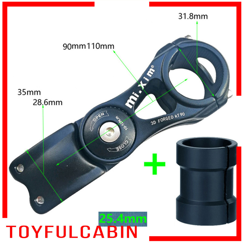 Pô Tăng 85 Độ Kích Thước 31.8x90mm Tùy Chỉnh Tiện Dụng Cho Xe Đạp Leo Núi