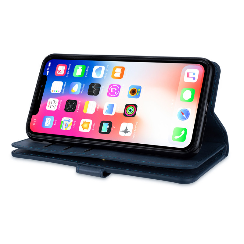 Bao Da Có Khóa Kéo 9 Ngăn Đựng Thẻ Thời Trang Cho Iphone Se2 11 12 Mini Pro Max | BigBuy360 - bigbuy360.vn