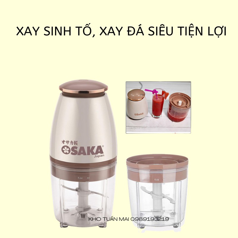 Máy Xay Sinh Tố SALE Máy Say Cầm Tay Đa Năng Xay Thịt Xay Đá Siêu Tiện Lợi Hàng 2 Tầng Dao 4 Lưỡi Cao Cấp