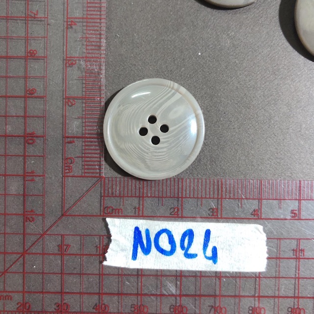 Combo 5 nút áo,khuy áo,cúc áo trắng xám size to N024-N027
