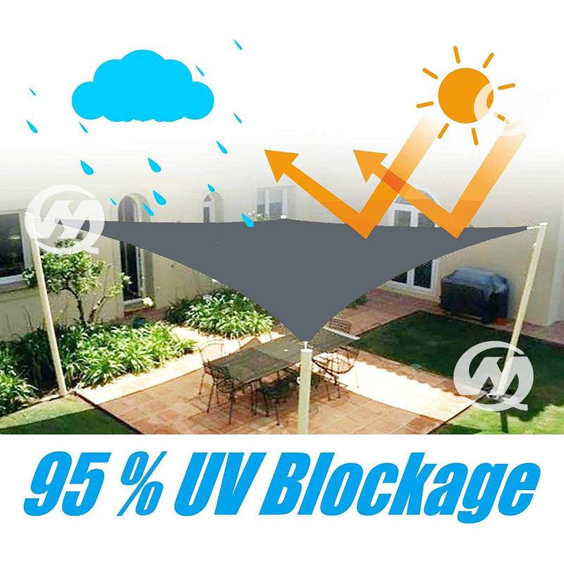 Tấm Bạt Che Nắng Hình Tam Giác 420D Chống Thấm Nước Chống Tia UV 98% UV