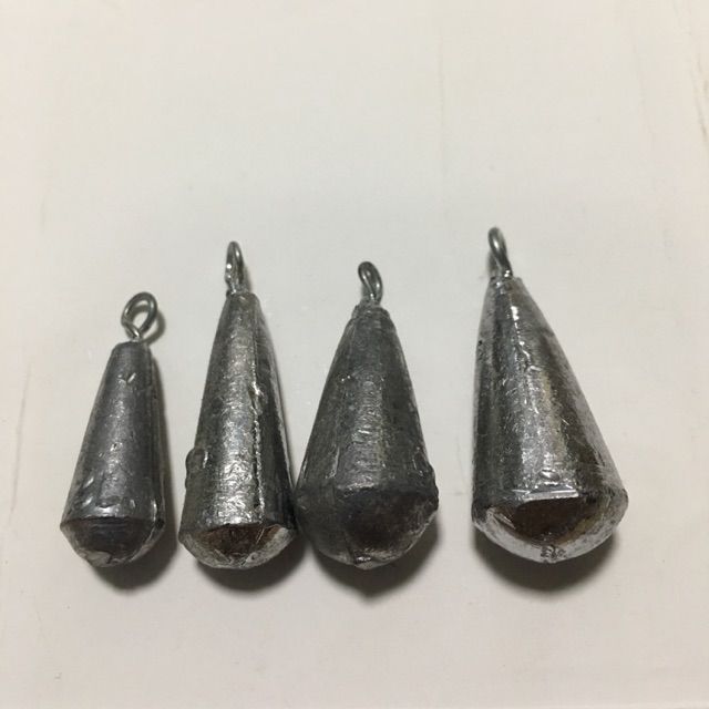 Chì chuông câu cá (combo 10 cục/ size)