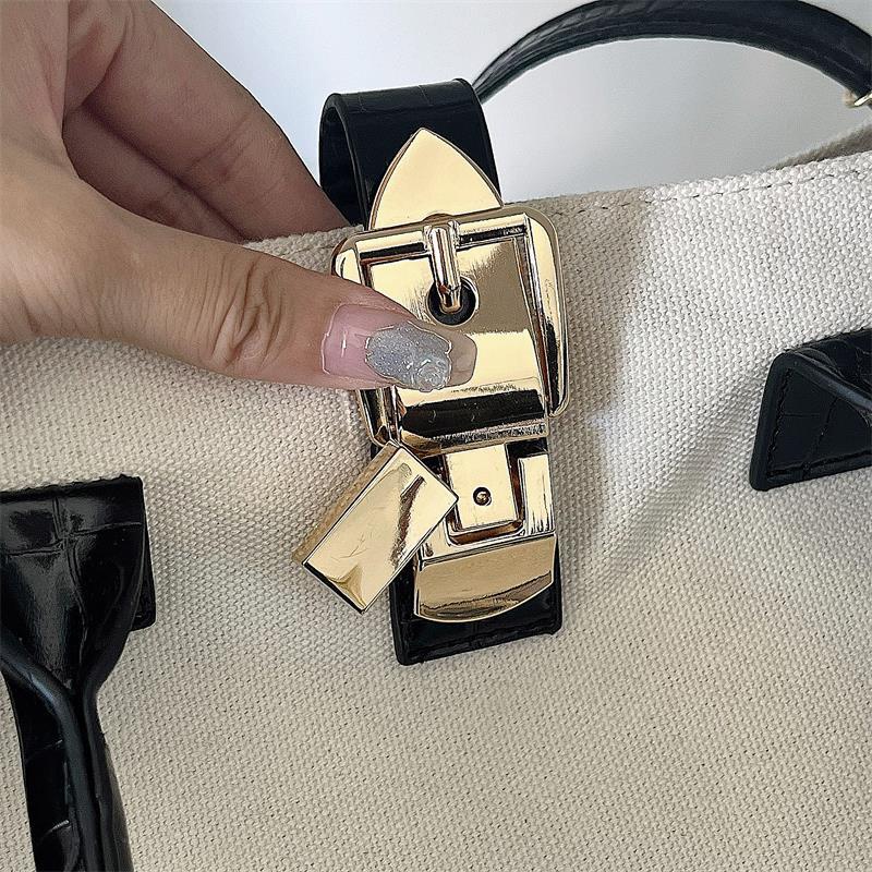 Túi tote IELGY vải canvas cỡ lớn thời trang cho nữ