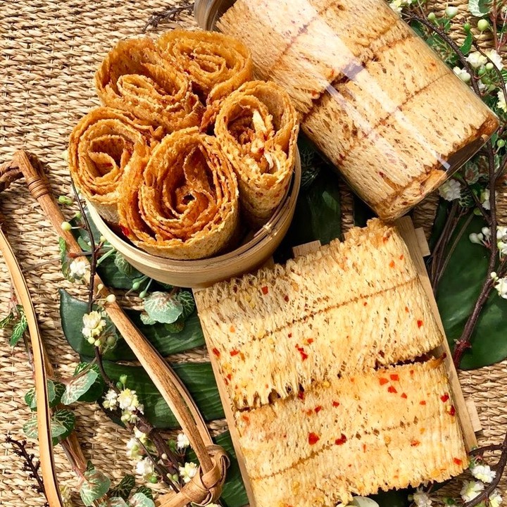 Khô mực cán tẩm vị Lê Hải 200g đồ ăn vặt Sài Gòn siêu ngon đậm vị