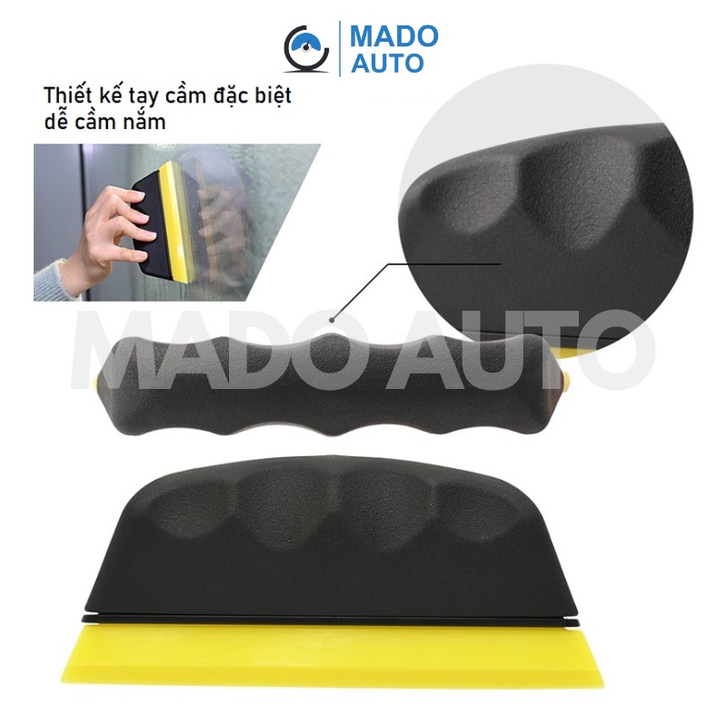 Gạt dán Film Phim cách nhiệt kính xe ô tô lưỡi cao su cứng tay cầm ngắn MADO F17 Squeegee