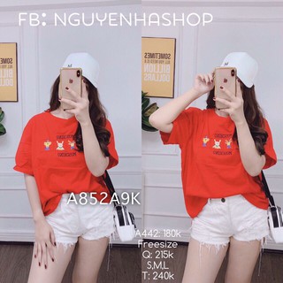 8279. ÁO THUN THÊU HÌNH CHỮ MOSCHINO