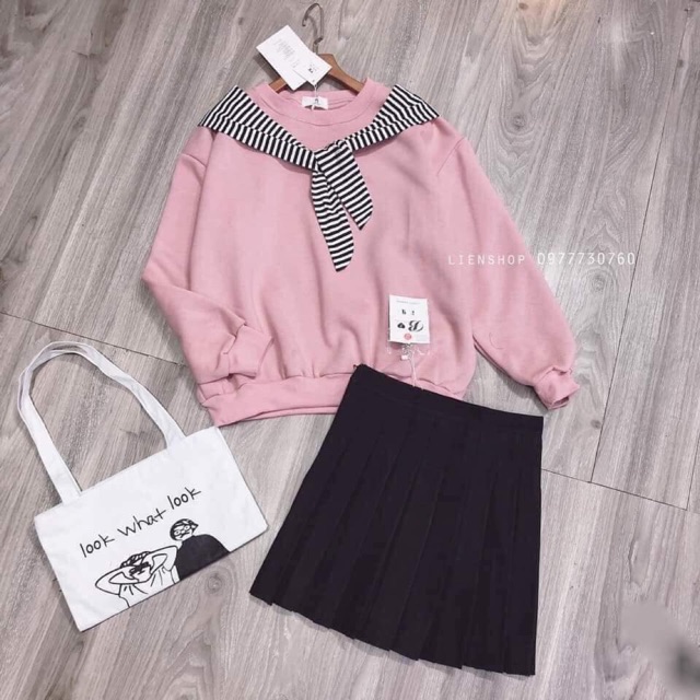 Áo thuỷ thủ cổ tròn