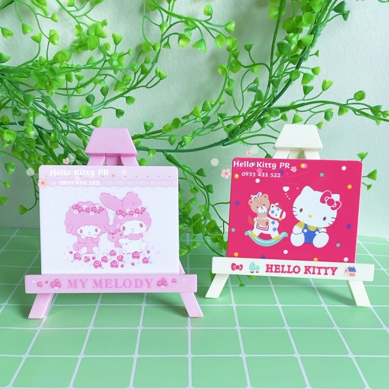 GƯƠNG MINI + GIÁ ĐỠ ĐIỆN THOẠI (2in1) HELLO KITTY