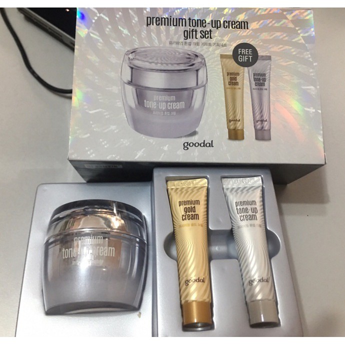 SÉT KEM ỐC SÊN TẶNG KÈM PREMIUM TONE- UP CREAM GIFT SET- HÀN QUỐC