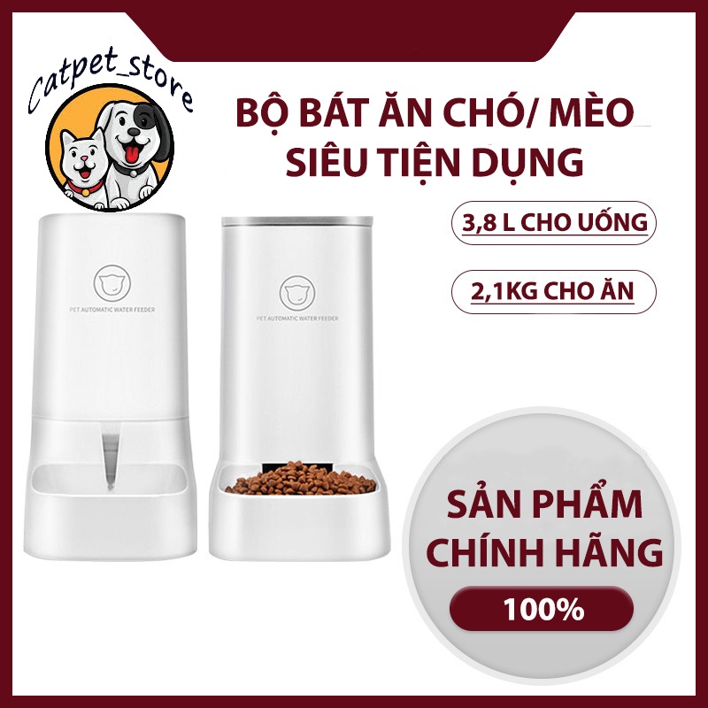 Bát ăn chó mèo tự động,bát ăn dung tích lớn cho thú cưng
