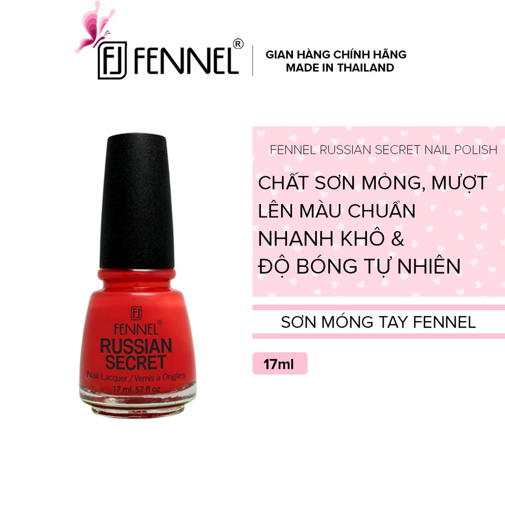 Sơn móng màu nước Fennel Russian Secret Nail Polish 17ml