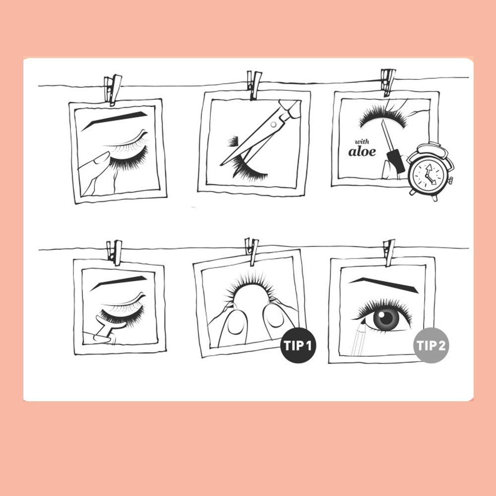 Lông Mi Giả Cong Tự Nhiên Không Phai Màu Hiệu Ứng Tự Nhiên