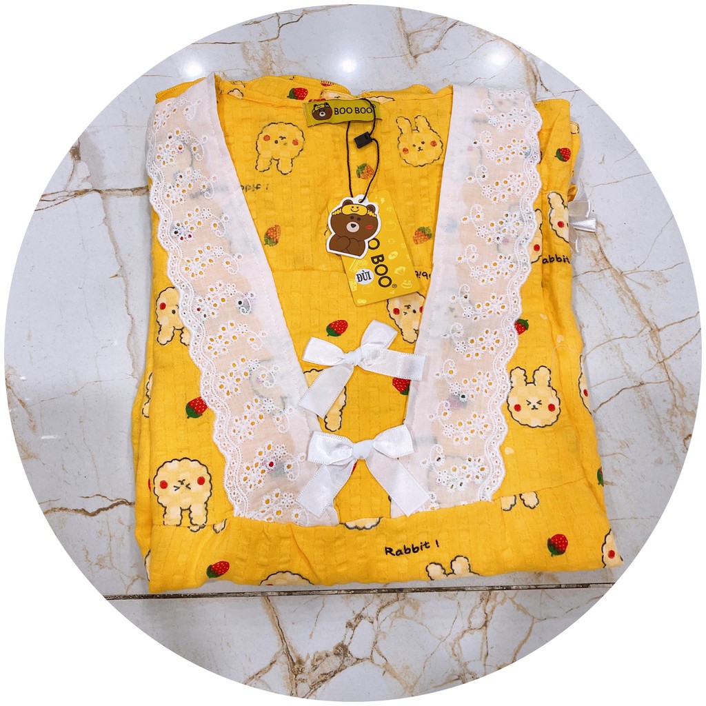 [Mã WASTUP giảm 10% tối đa 30K đơn 99K] Đồ Bộ pijama Tơ Đũi Xô Tiểu Thư In hình dễ thương - form Đùi | BigBuy360 - bigbuy360.vn