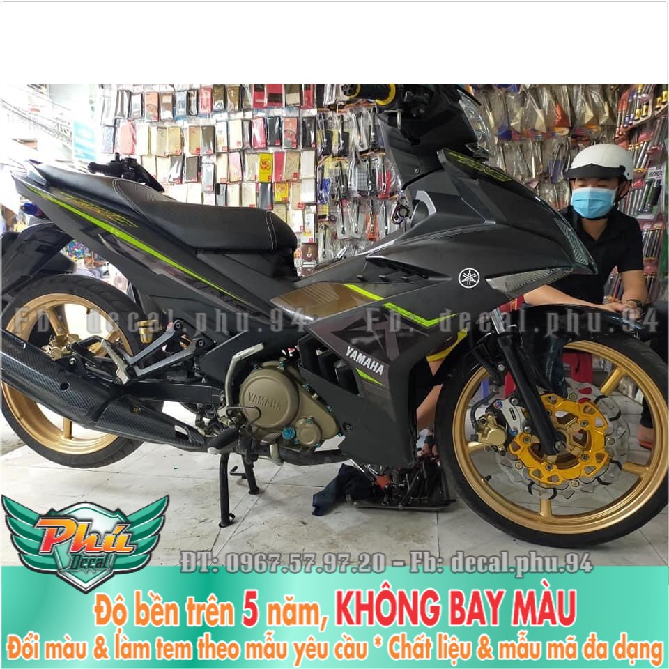 Tem rời Exciter 150 Mx xanh đen (X) -1