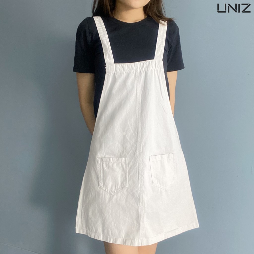 Váy yếm bò 2 váy bò ngắn UNIZ