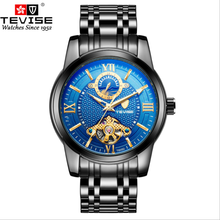 Đồng Hồ Cơ Tourbillon Tevise Thụy Sĩ T805d Thời Trang Nam Chống Thấm Nước Tự Động