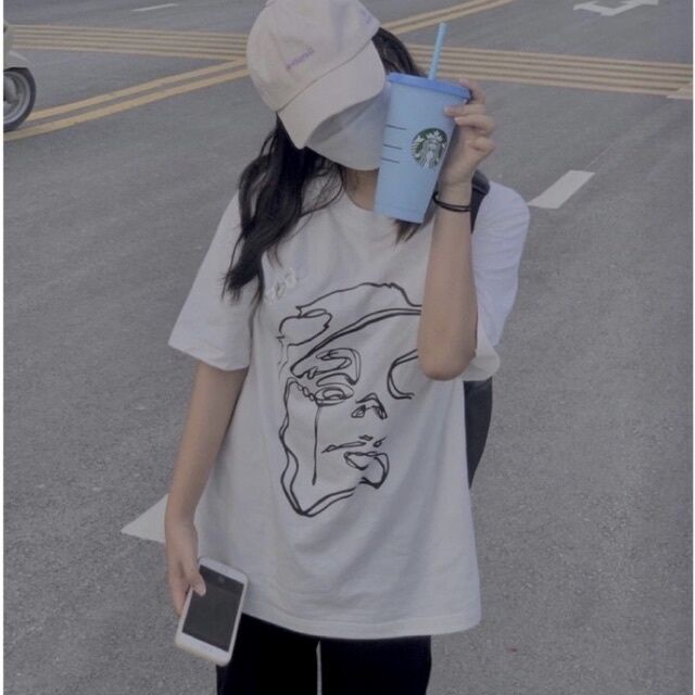 Áo phông tay lỡ Unisex form rộng nam nữ vải cotton co dãn, áo thun nam nữ Sad Story thêu mặt vui