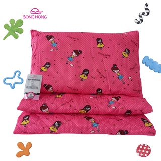 Bộ chăn gối cho bé chất cotton Sông Hồng