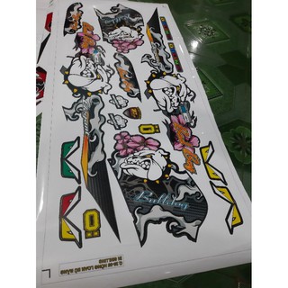 tem rời elegant bulldog xe đen