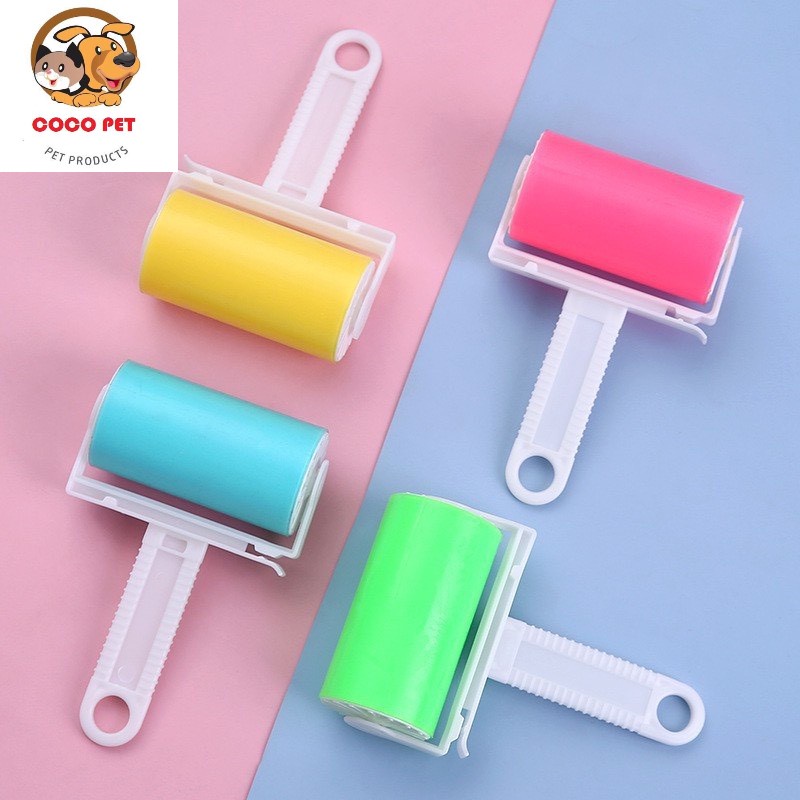 Cây Lăn Lông Silicon Dạng Gel, Lăn Lông Chó Mèo Bụi Bẩn Trên Quần Áo, Sofa Có Thể Tái Sử Dụng Nhiều Lần
