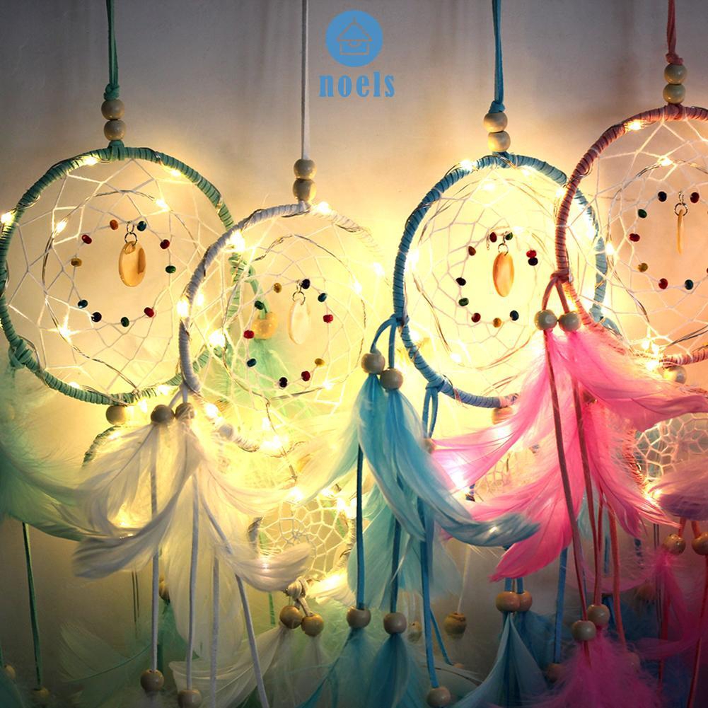 Dream catcher có đèn led treo trang trí phòng ngủ chất lượng cao