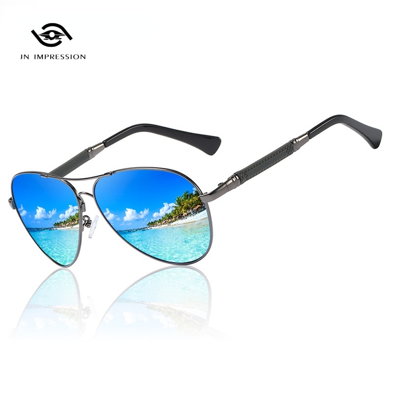 JN IMPRESSION  Kính râm phân cực nam dành cho người lái xe ô tô Kính nhìn ban đêm Chống lóa Gương phân cực chống bụi cho người đi xe đạp Kính râm lái xe